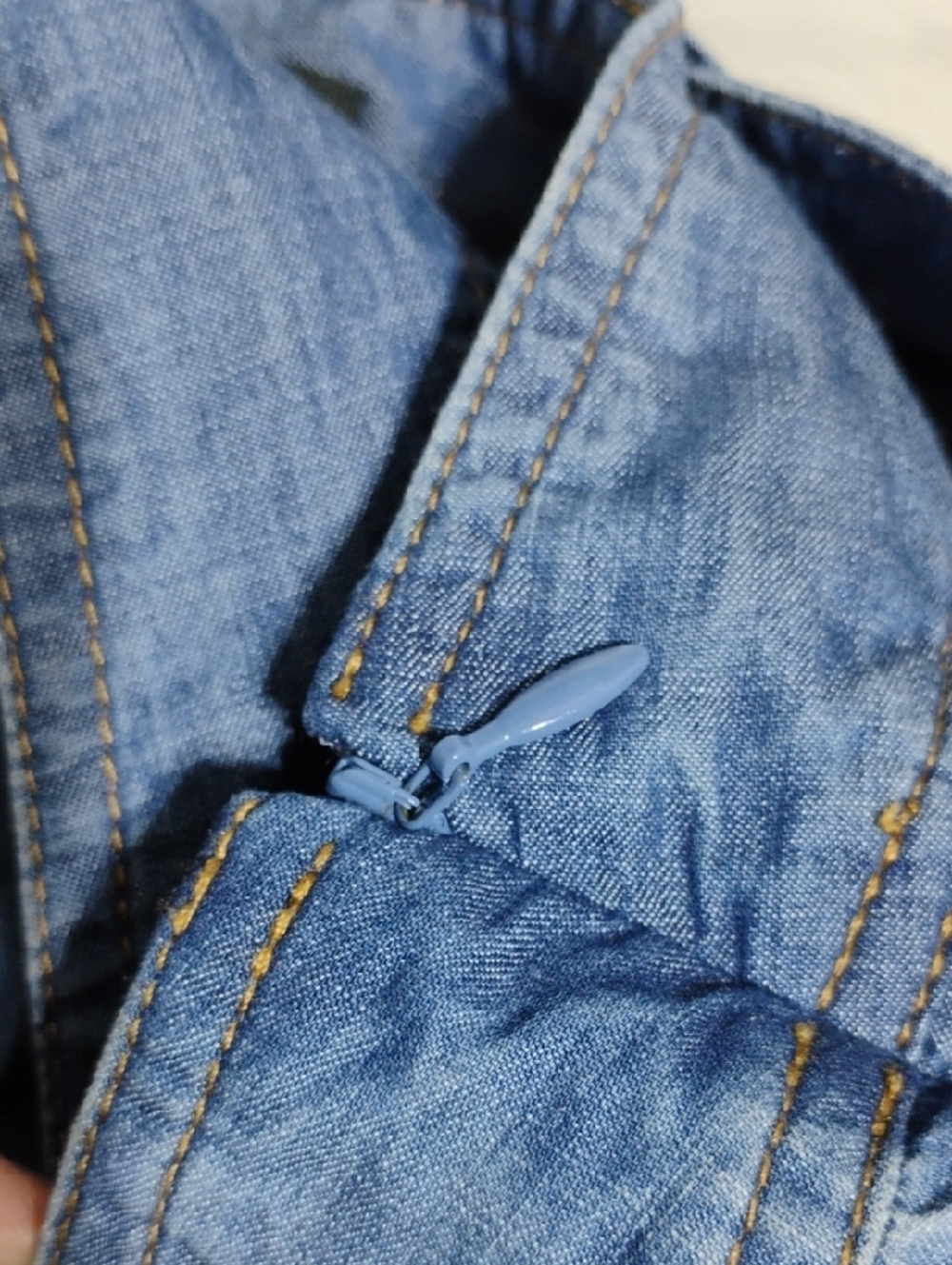 SALE! New Veronica Beard Yale Blue Memphis Denim Wrap Ruffle Skirt Sz.0 (C-19) - Picture 11 of 11